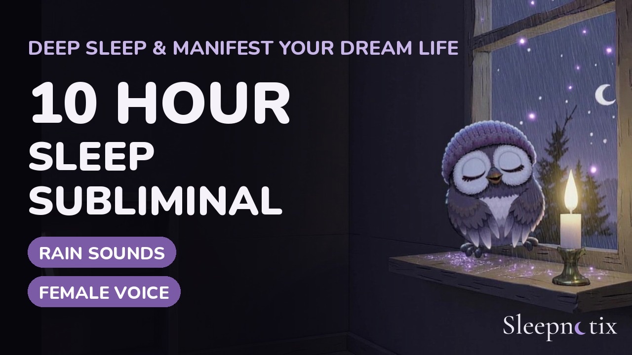 Deep Sleep and Manifest Your Dream Life, rain sounds